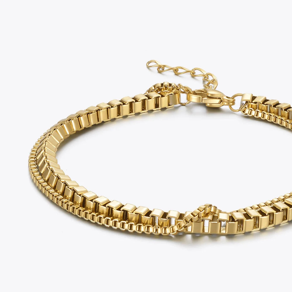 Double Chain Lattice Bracelet