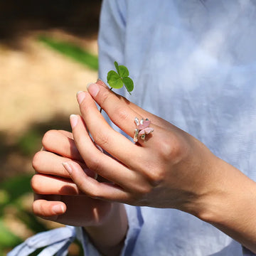 Cute Butterfly on Branch Ring