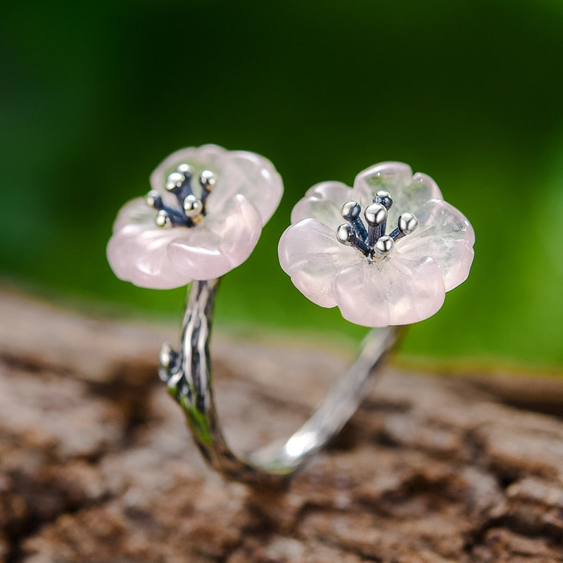 Crystal Handmade Flower Ring