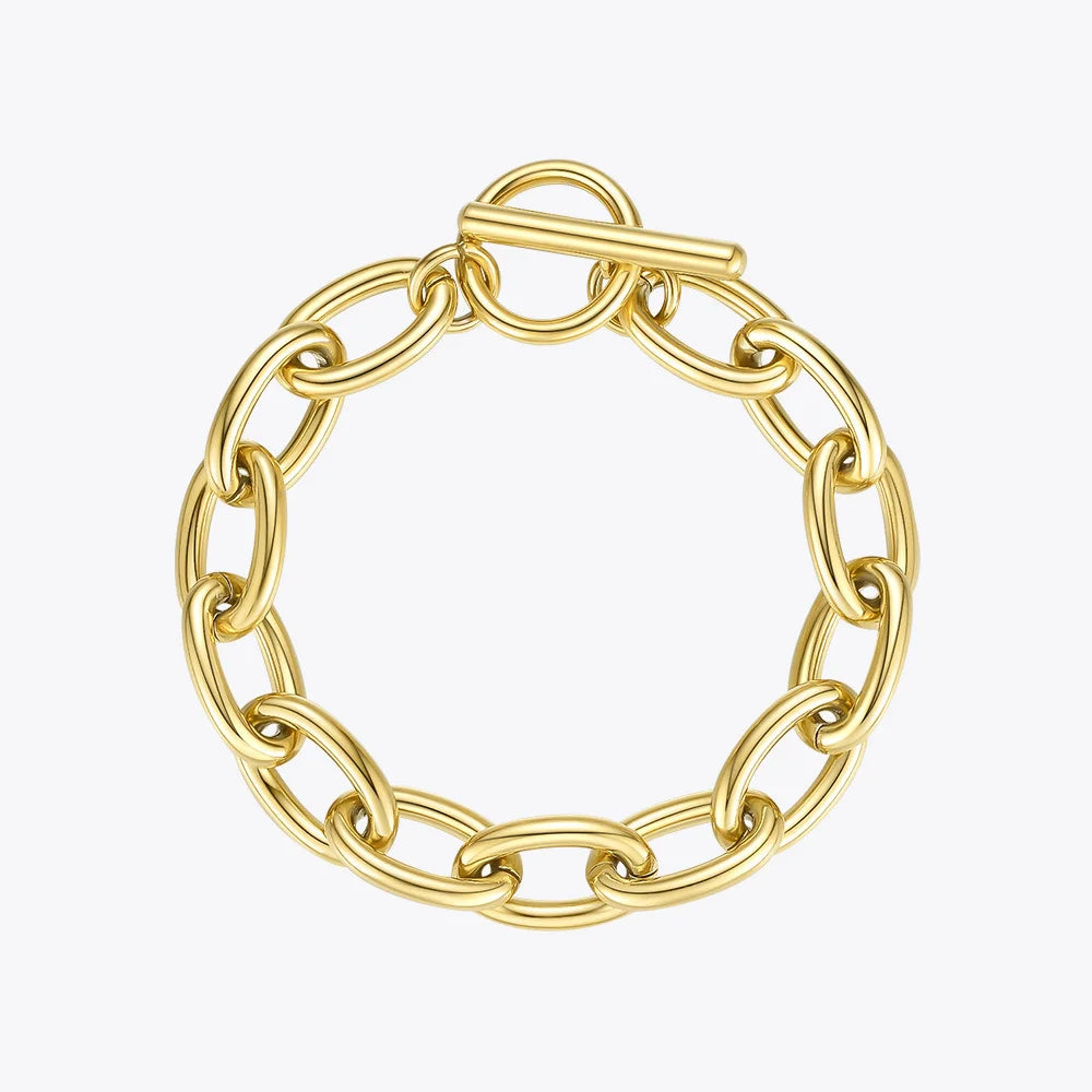 Punk Oval Gold Bracelets