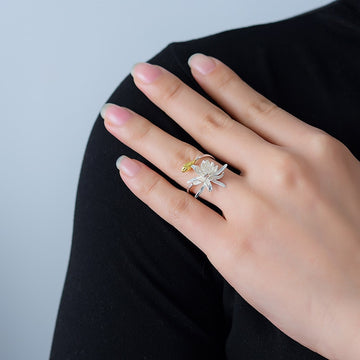 Blooming Cereus Flower Ring