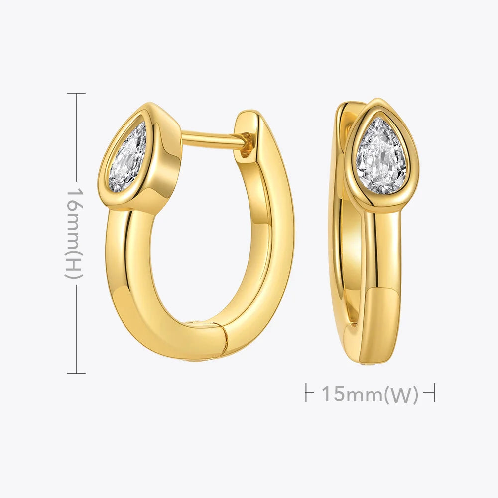 Waterdrop Zircon Stud earrings