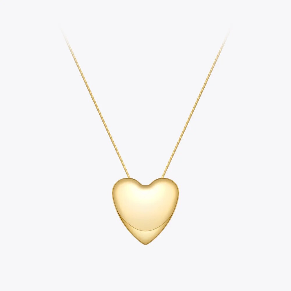 Big Heart Pendant Necklace