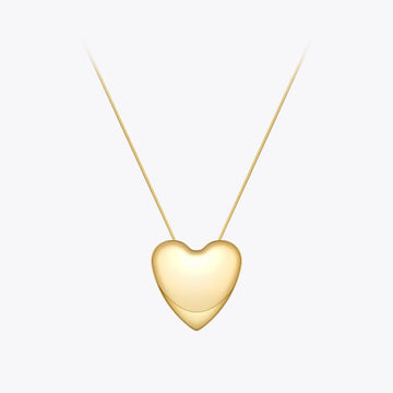 Big Heart Pendant Necklace