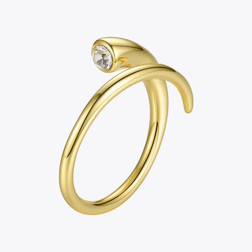 Curve Crystal Opening Ring