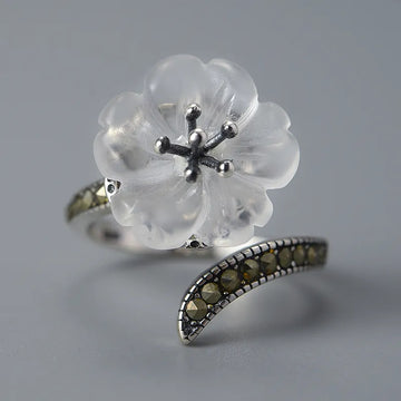 Vintage Adjustable Flower Ring