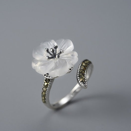 Vintage Adjustable Flower Ring