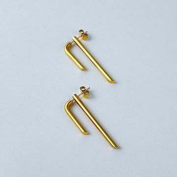 Tube Stud Earrings