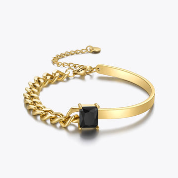 Black Glass Bracelet