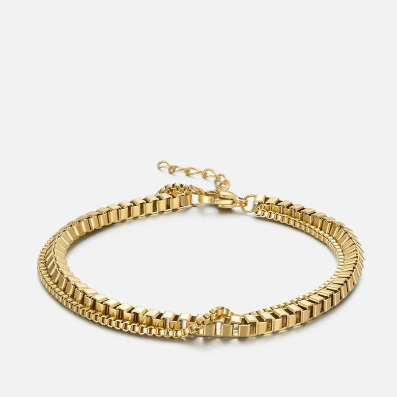 Double Chain Lattice Bracelet